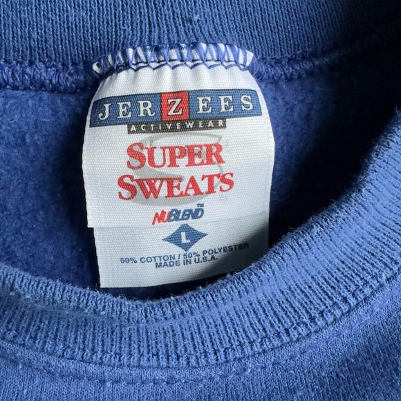 Vintage wolves blue crewneck sweatshirt size L - Picture 3 of 3